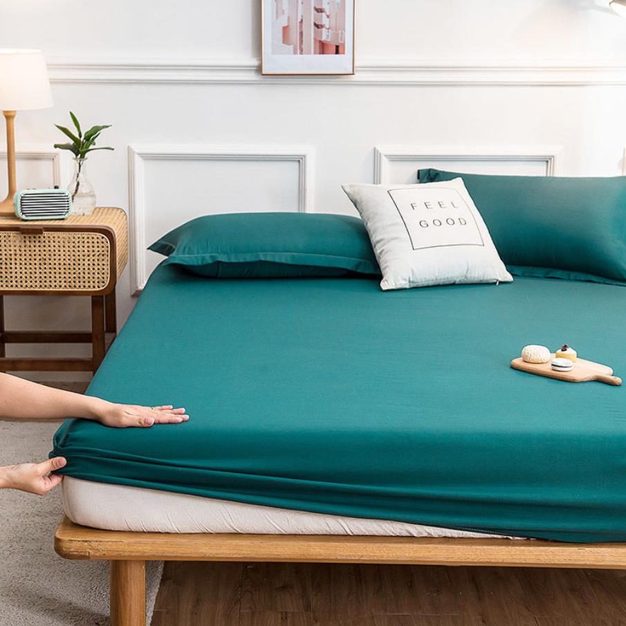 Style concis couvre-lit à la ménage literie chambre décoration matelas Protecto drap de lit (pas de taie d'oreiller) automne F0104: Vert clair / 180*220cm