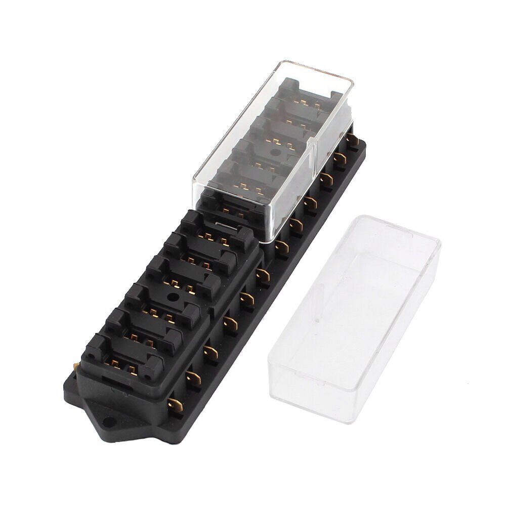 Car 12 Way Standard Blade Fuse Box Block Holder Socket Plug 12V 24V for car boat caravan camper