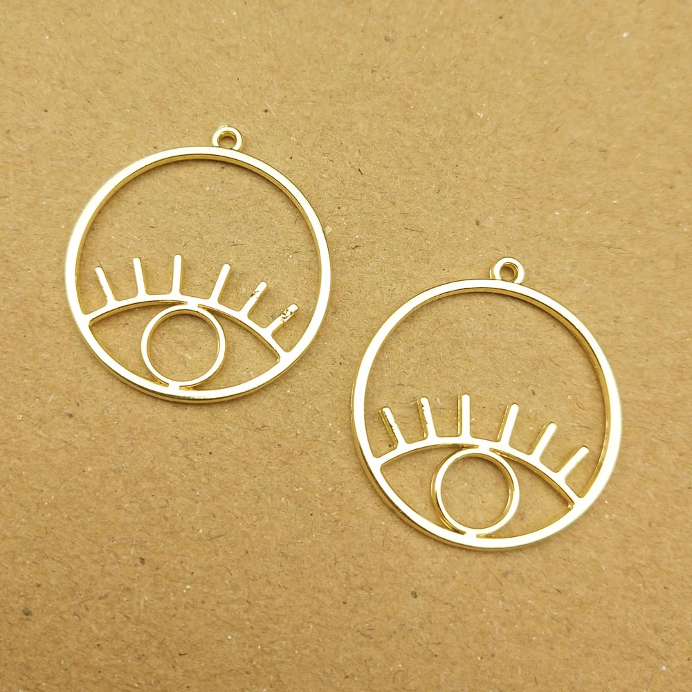 10pcs 23x25mm eyes charms for jewelry making earring pendant necklace and bracelet charms