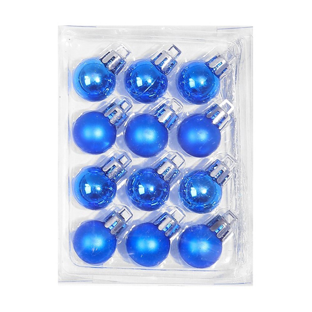12 stuks veelkleurige kerstballen met glitters, hangende kerstversieringen voor in huis, palline natale decor: B