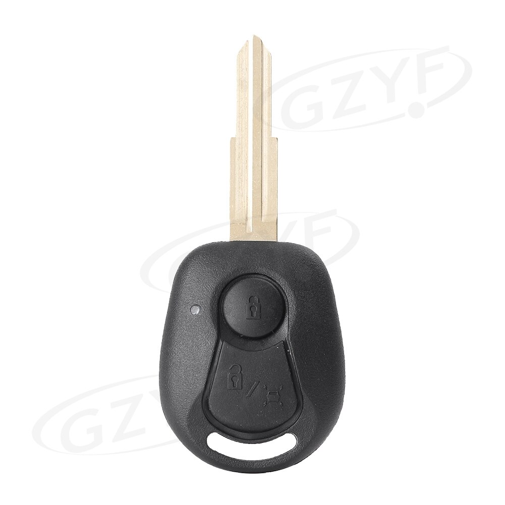 2 knappar ersättande yttre skal nyckelfodral  pg190 fjärrnyckel skal för ssangyong actyon / kyron / rexton