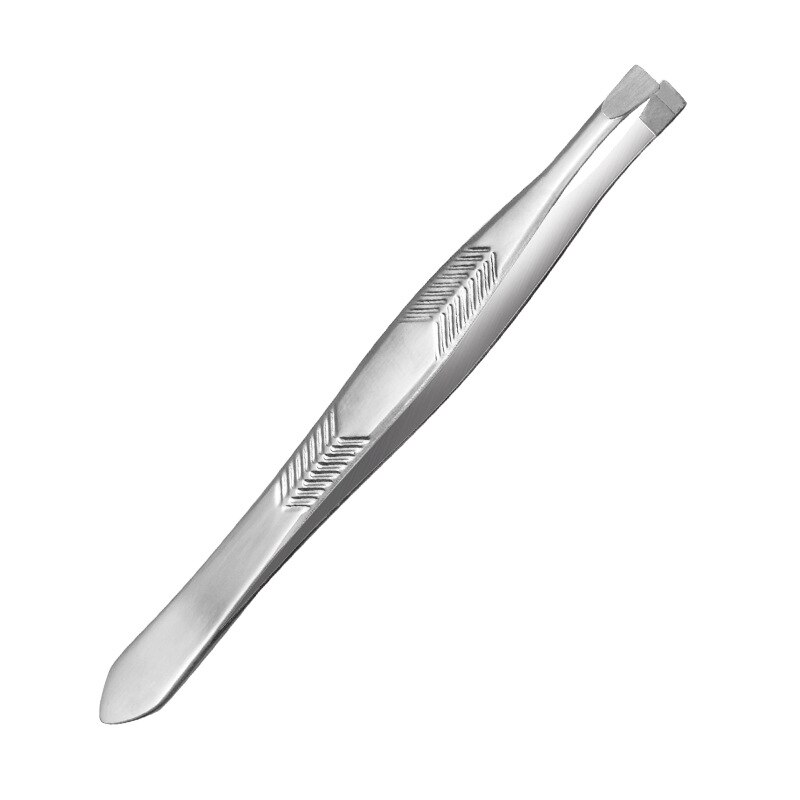 Golding-Pinzas para cejas de acero inoxidable, Punta inclinada, recortadora de depilación, Clip para pestañas, herramientas de maquillaje de belleza