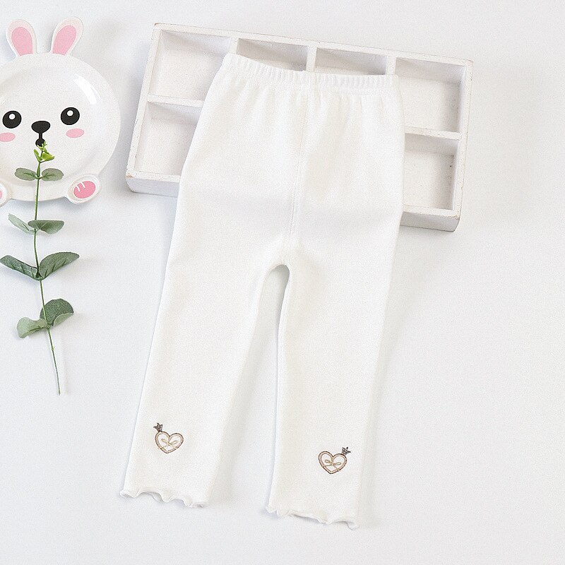 Leggings para niñas pequeñas, primavera, 2022: White