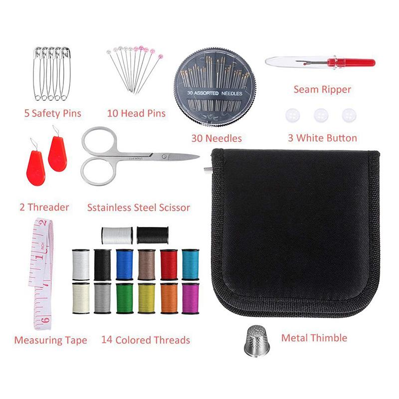 White Mini Sewing Machine DIY Clothes Small Stitch Machine Household Needlework Set Portable Sewing Machines with Sewing Kit