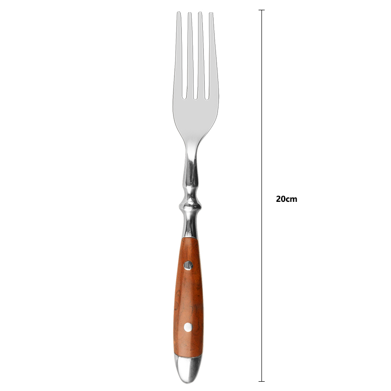 Cutlery Set Stainless Steel Western Tableware Knife Fork Spoon Dinnerware Set Flatware Kitchenware Kitchen Gadget Sets: Dinner fork