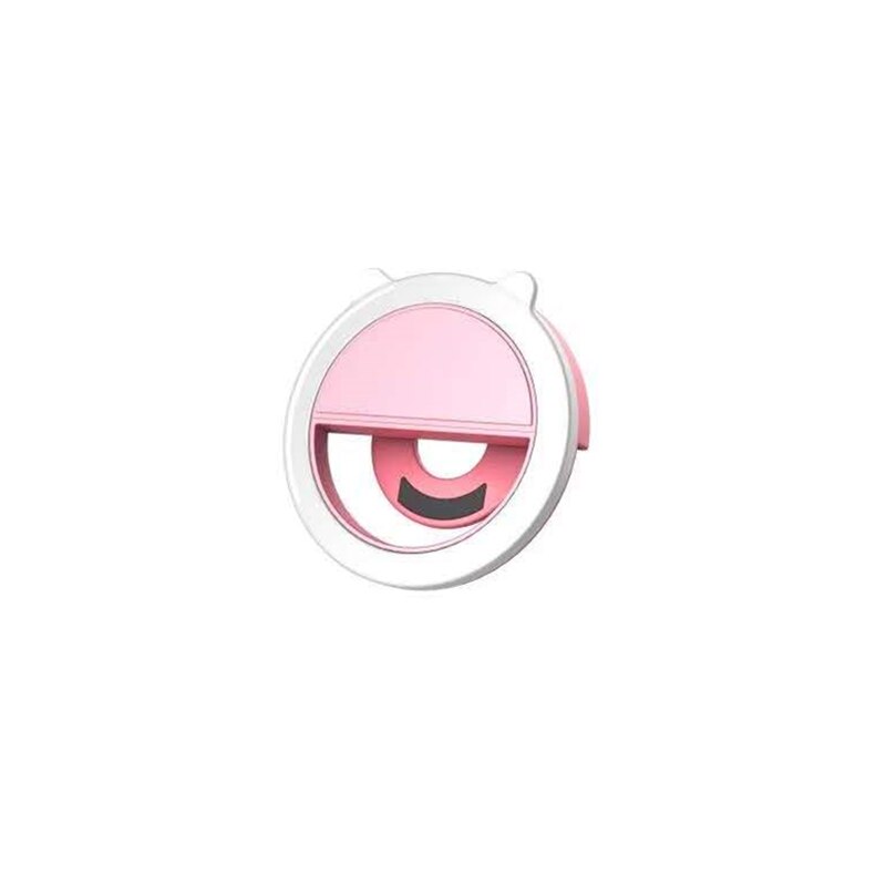 Mobile Phone Lens Flash Ring Selfie Lamp 36 LEDS Luminous Ring Clip Light Universal For iPhone Samsung Xiaomi Huawei Portable: Pink