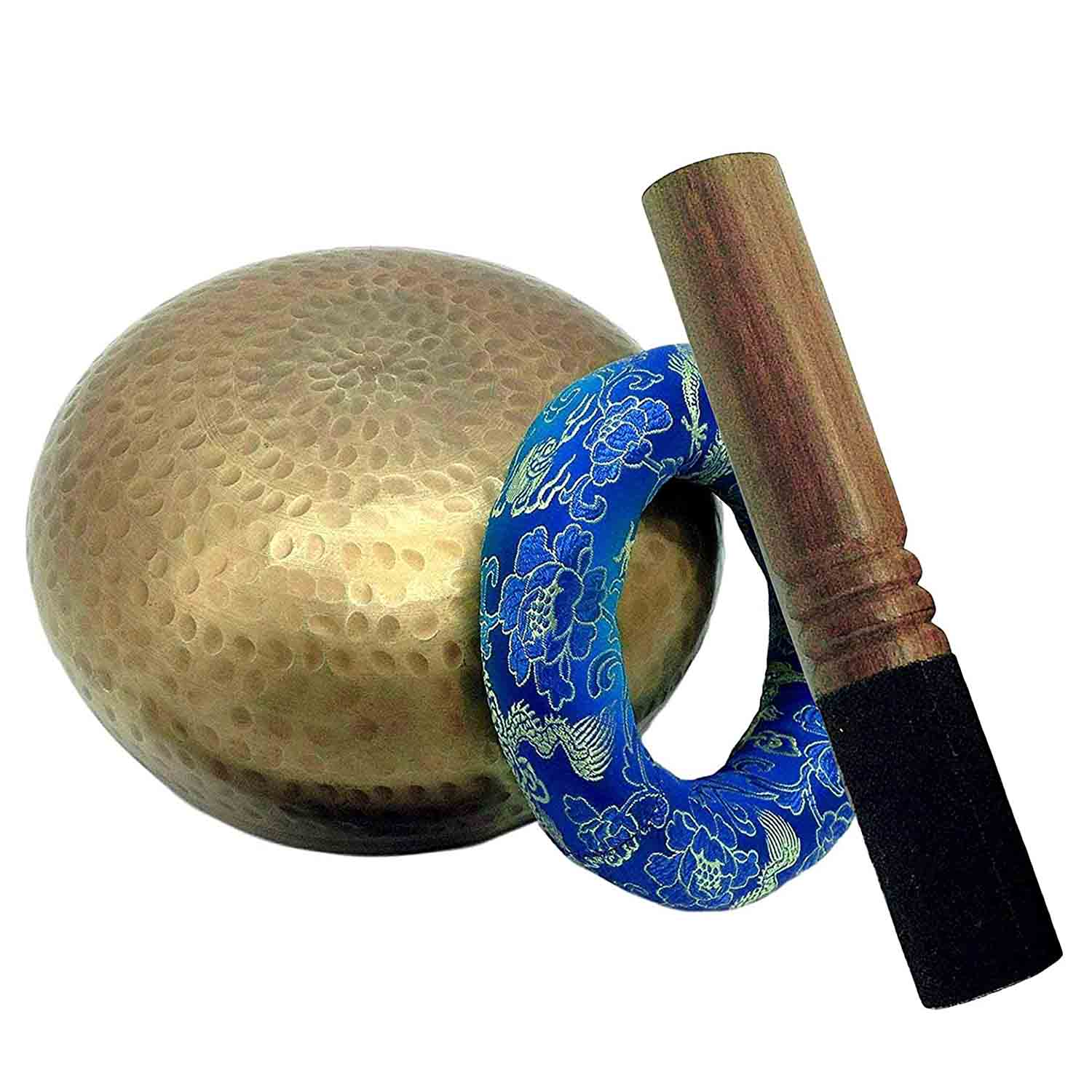 Himalayan Hand Hammered Singing Bowl Sound Healing Music Chanting Yoga Meditation Tibetan Bowl set with Mallet Cushion