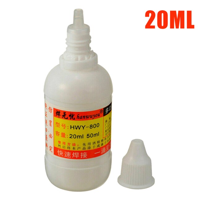50ml Stainless Steel Copper Liquid Welding Fluxes Solder Non-toxic Copper Paste Flux Liquid Solders Paste Soldering Accessories: 20ml