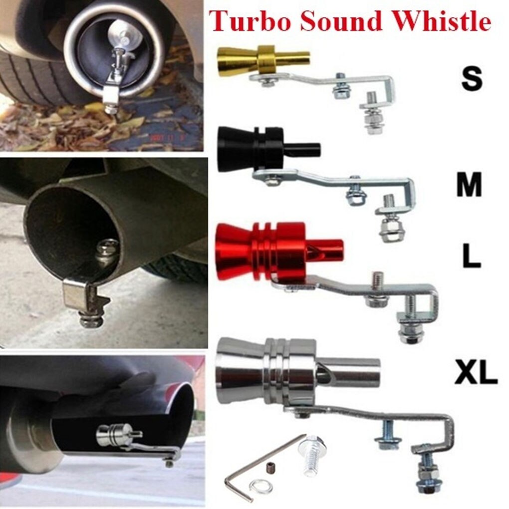 S-XL Universel Voiture Turbo Sifflet Voiture Réaménagement Turbo Sifflet Tuyau D'échappement Sound Turbo Queue Universelle Simulateur Whistler 5 Couleurs