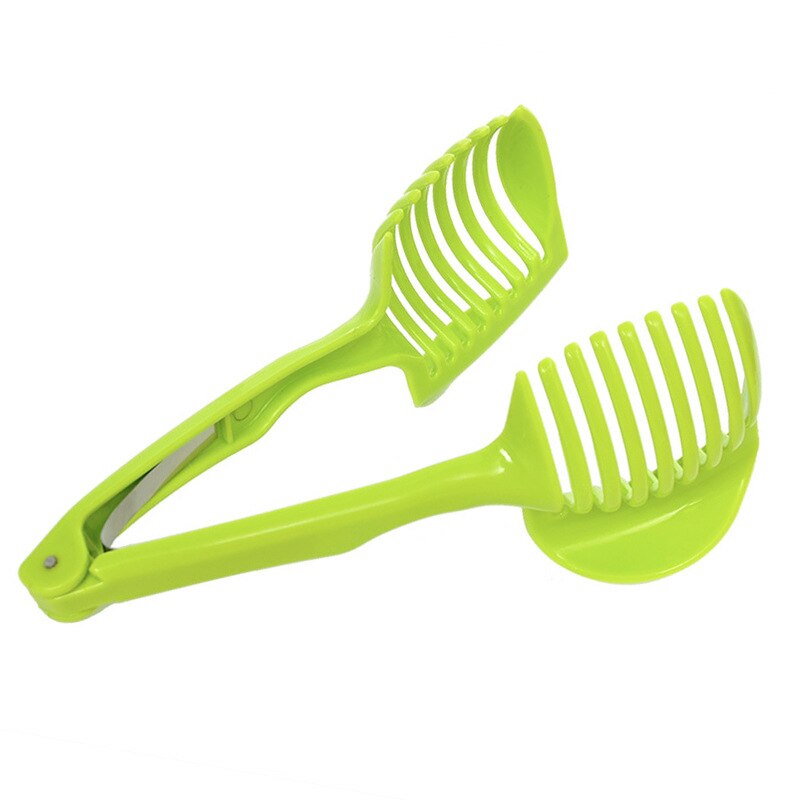 Lemon slicer household tomato and potato slicing tool kitchen multifunctional fruit tomato slicing artifact: Green