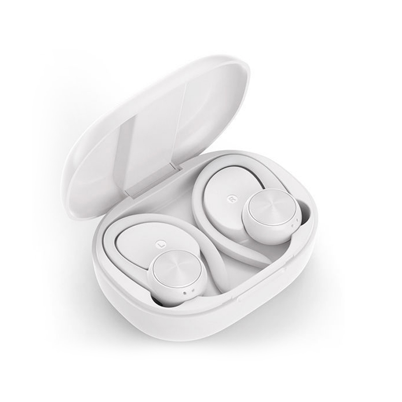 Cuffie impermeabili Bluetooth good TWS Bass cuffie Stereo senza fili reali auricolari sportivi: White