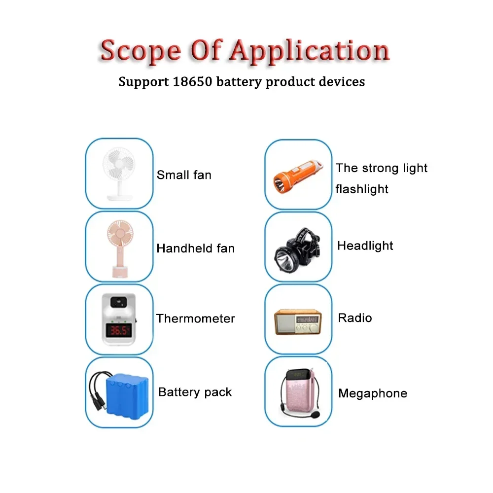 Genopladeligt Batteri 18650 26F 3.7V 2600mAh med USB Oplader