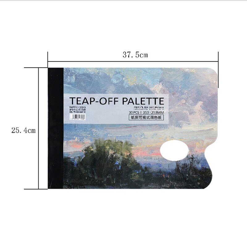 Disposable Tear-Off Palette Paper Paint Palette Paper Pad For Artist Gouache Acrylic Oil Painting Watercolor Art Supplies