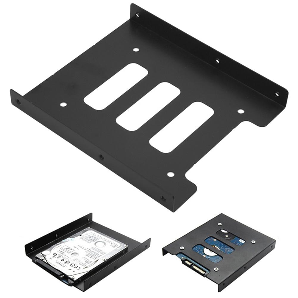 [Original]Hard Disk Case 2.5" To 3.5" SSD HDD Metal Adapter Mounting Hard Drive Holder For PC Laptop Protect Hard Disk Bracket
