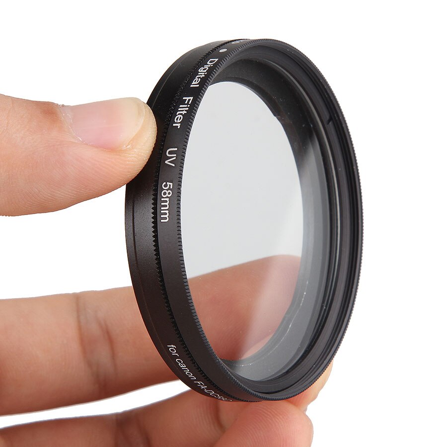 Camera Lens Filter Adapter Metalen FA-DC58C 58 Mm Lens Cap Zonnekap Uv Filter Voor Canon Powershot G1X (Onverenigbaar met G1X Ii)