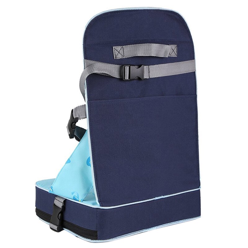 Blauw Draagbare Vouwen Eetkamerstoel Seat 30*25*8Cm (11.8X9.8X3.1 Inch) baby Tavel Booster Bagage Klapstoel Highcha