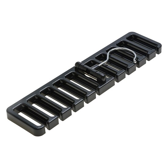 Porte-foulard multifonctionnel rotatif, support de rangement pour penderie: Black-10 Slot