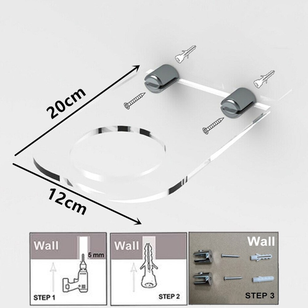 Gymnasium Acrylic Football Display Stand Shelf Durable Wall Mount Organizers Signed Autographed Ball Holder Thickened Volleyball