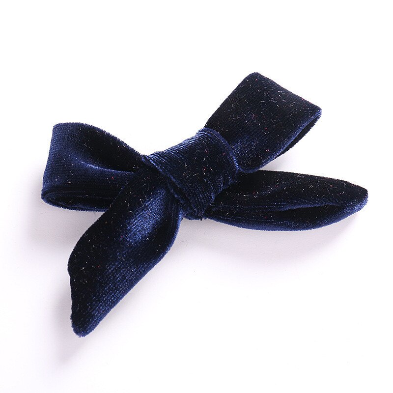 Haaraccessoires Kids Fluwelen Haarelastiekjes Voor Meisjes Solid Knoop Haarspeldjes Baby Mini Haarspelden Handgemaakte Haarspeldjes Hoofddeksels: 9