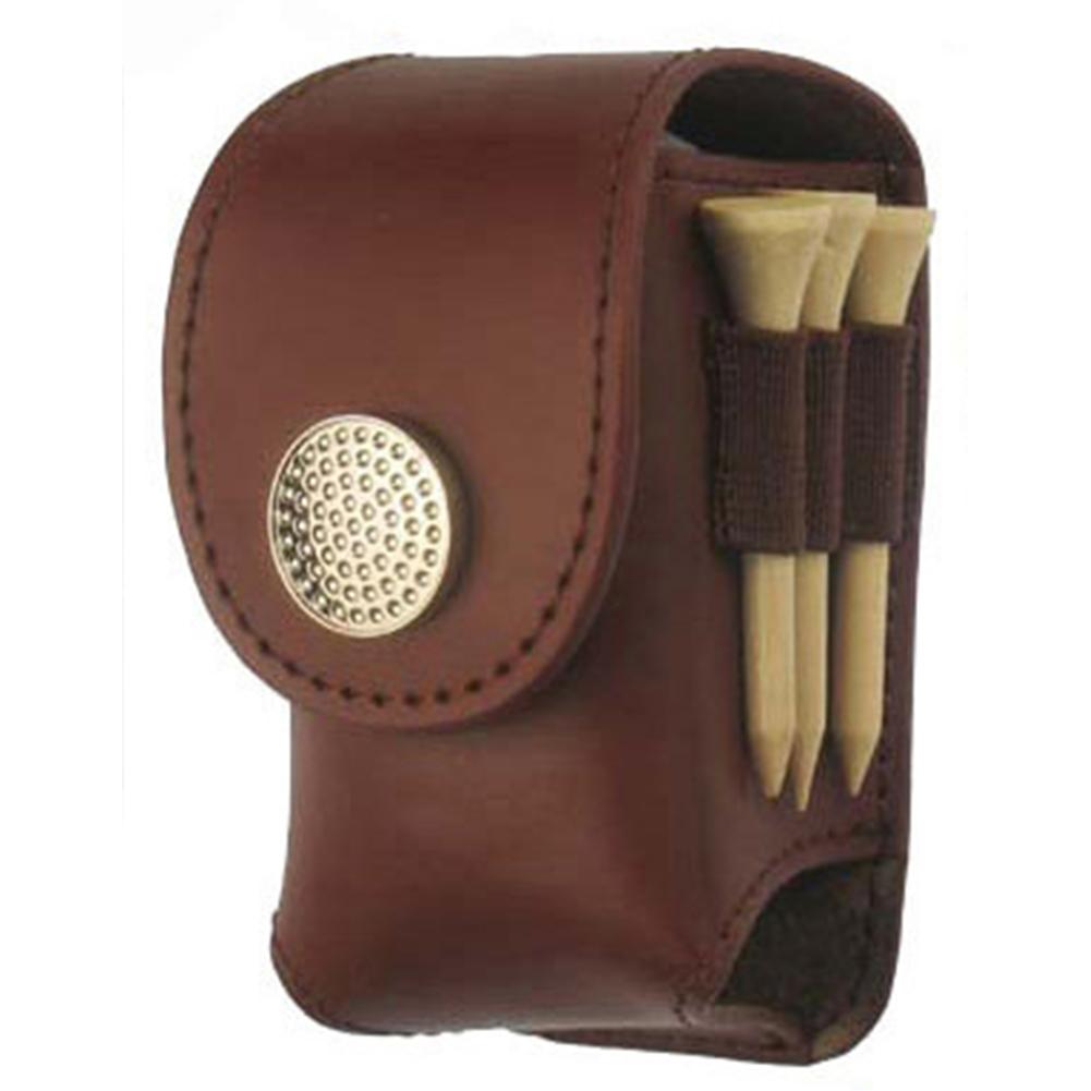 Golf Ball Pouch Mini Golf Ball Pocket Storage Container Golf Training Accessories: Brown