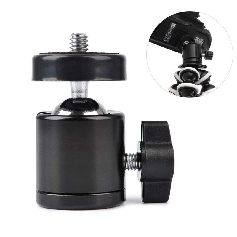 Top 1 Pcs Metal Spring Clamp Clip with Ball Head &amp; 1 Set Clamp Mount Articulated Ball Head Thread Hole Head and Screw