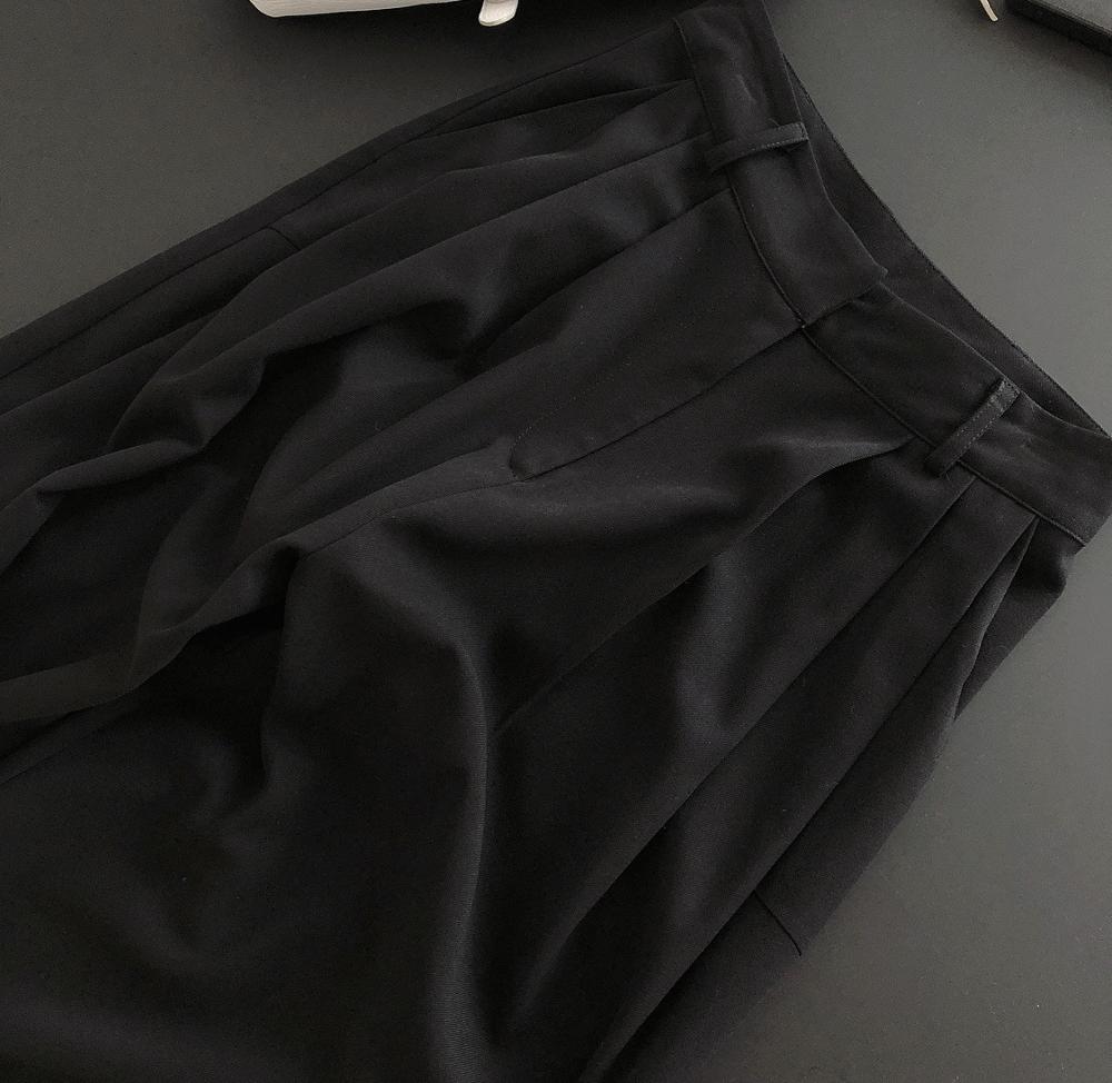 Vrouw Klassieke Lange Broek Zwarte En Jeans Kleuren: Black / L