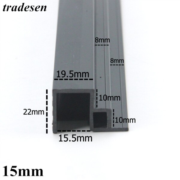 Aquarium Aquarium PVC kunststoff rutsche fisch Panzer doppel Deck seite streifen doppel Deck rutsche seite streifen doppel Deck drücken-ziehen rutsche: 15mm