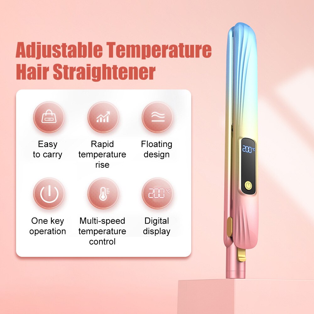 Fer à friser en céramique Tourmaline, plaque chauffante pour cheveux, chauffage rapide, Performance thermique