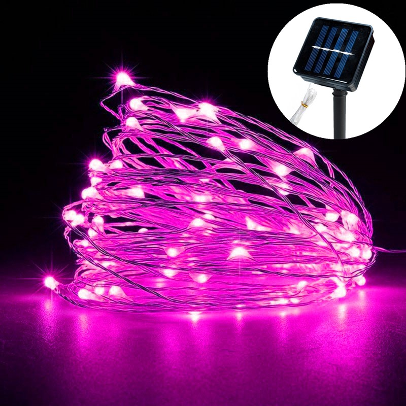 LED Solar String Licht Outdoor Garten Lichterkette Led Twinkle Wasserdichte Lampe für Weihnachten Party Dekoration 4m/7m/12m/22m/32m: YELLOW / 6-10W
