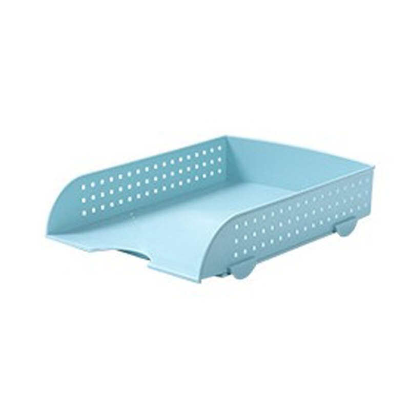 Combinable Desk Organzier Container File Holder Magazine Holder Makeup Storage Case Desk Storage Holder Case: blue