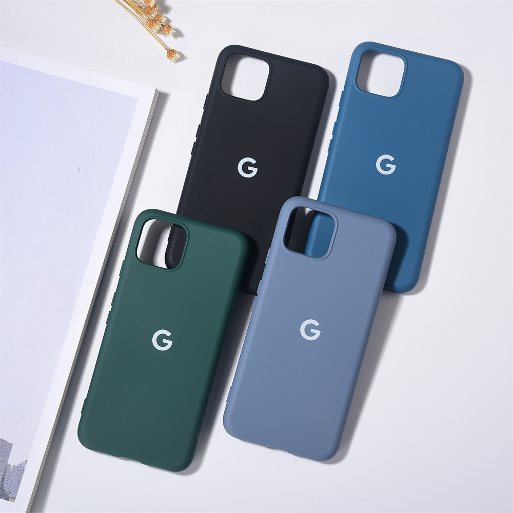 Originele hoes voor google pixel 4 , schokbestendige hoes van vloeibaar siliconenrubber, volledige bescherming voor pixel 4a 4g 5g 4xl telefoontas