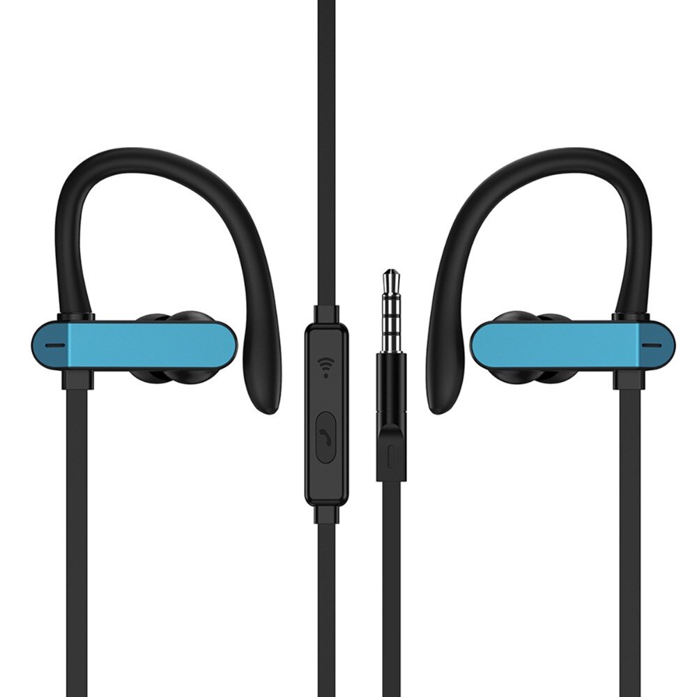 SOONHUA miękkie słuchawki z zaczepem na ucho bas radiowy kabel słuchawkowy sterowany 3.5mm wtyczka słuchawka do ipoda Laptop PS Vita z torbą OPP