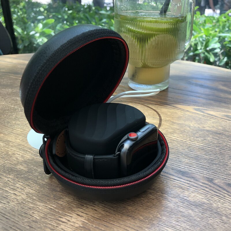 Voor Apple Horloge Serie 6 5 4 3 40-44Mm Beschermende Pouch Cover Draagbare Oplader Houder Cases Opslag horloge Dozen Rits Horloge Zak