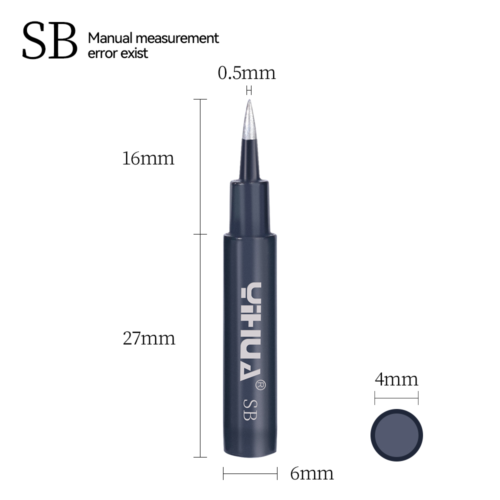 900M-T Soldering Iron Black Tips Repalcement for Soldering Iron Station Handle 8786D 853AAA 995D+ ect