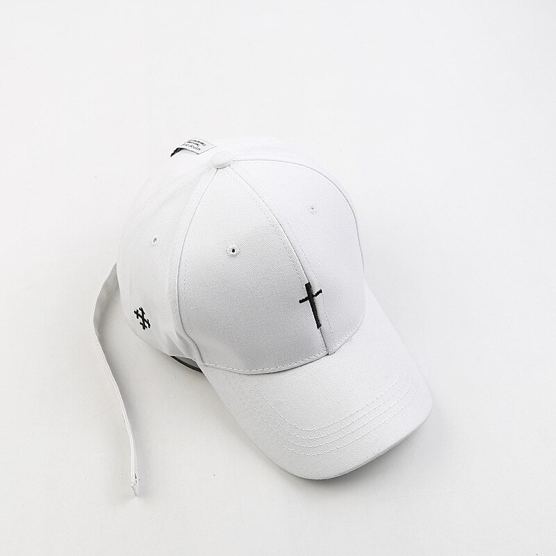Broderi christian cross bomuldshue baseball cap afslappet snapback hat hip hop jesus god cap hatte til mænd kvinder cap