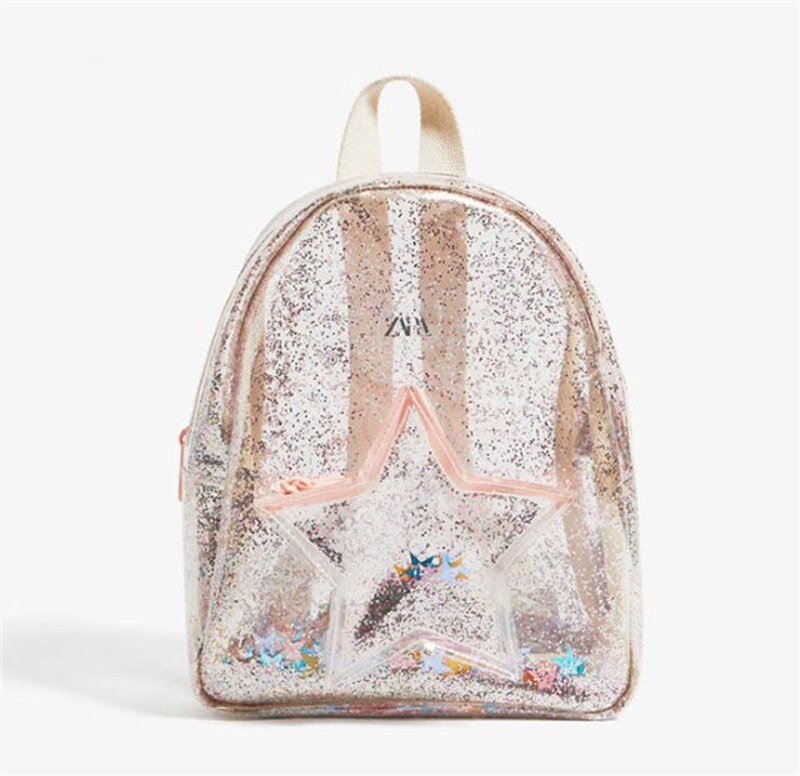 Neue Plüsch transparent Pailletten Regenbogen Schule Tasche Kindergarten freundlicher Rucksack Farbe knapp Ornament Rucksack: Ursprünglich Titel