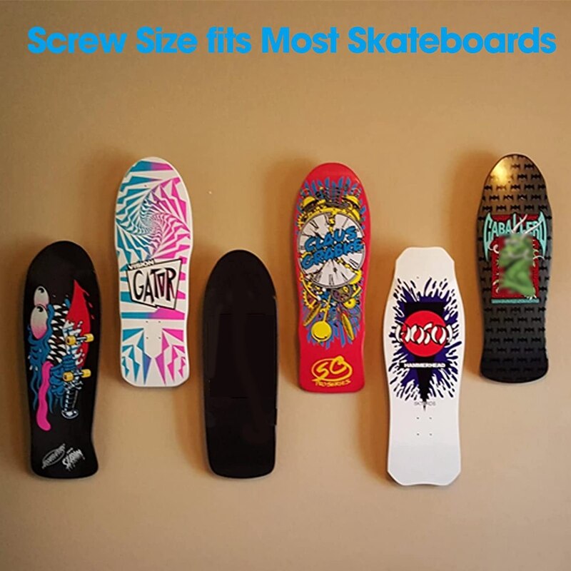 2 Pcs Skateboard Wall Mount Acryl Hover Mount Skateboard Rack Houder Voor Skateboard Deck Display Decoratie &amp; Opslag