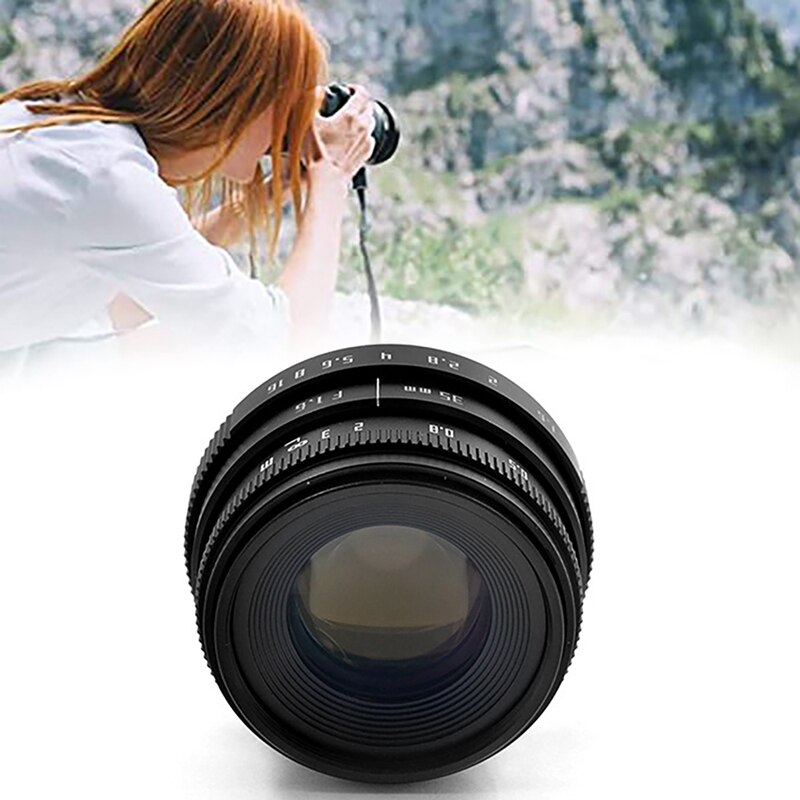 35Mm Camera Lens F1.6 C-Mount Large Aperture Fixed Focus Digital Camera Lens For Mirrorless Cameras