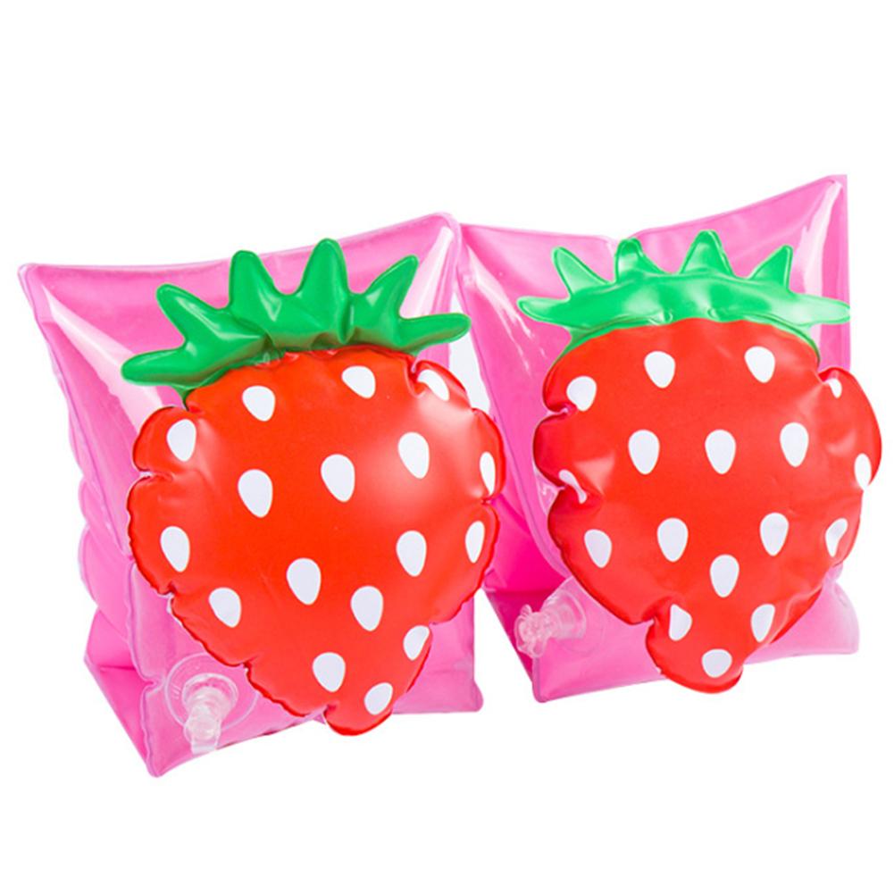 Hight Swimming Arm Circle Strawberry Pineapple Style for Child Baby: Red