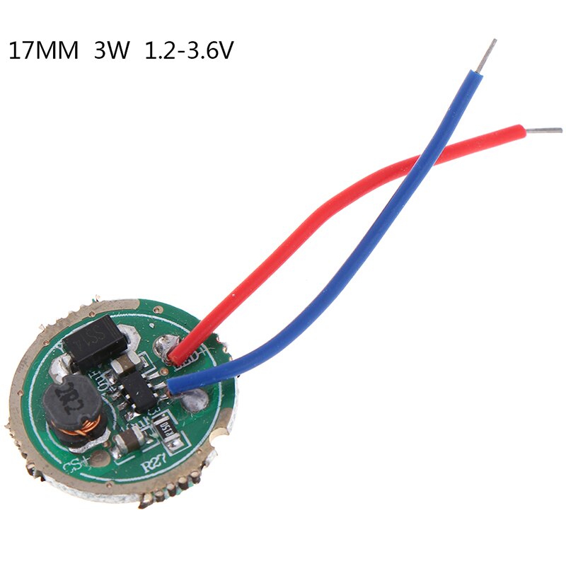 1Pc 3W LED Driver 17mm/20mm 1.2-3.6V DC(1Mode) 12V DC(5 Mode) LED Flashlight Driver: 1