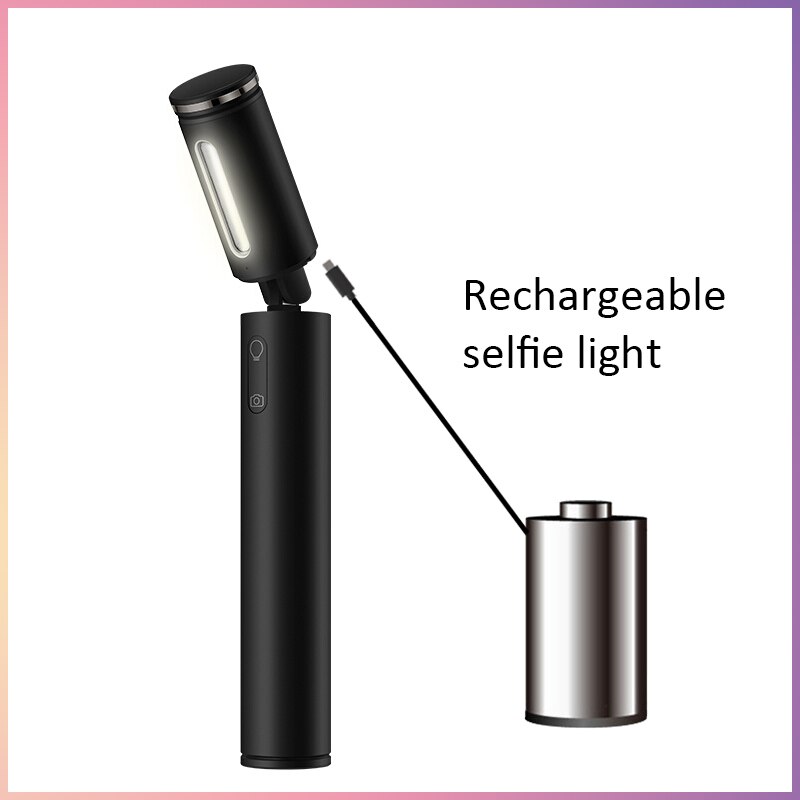 Original HUAWEI CF33 Bluetooth selfie bâton troisième vitesse lumière de remplissage poche mini selfie bâton voyage portable honneur selfie bâton