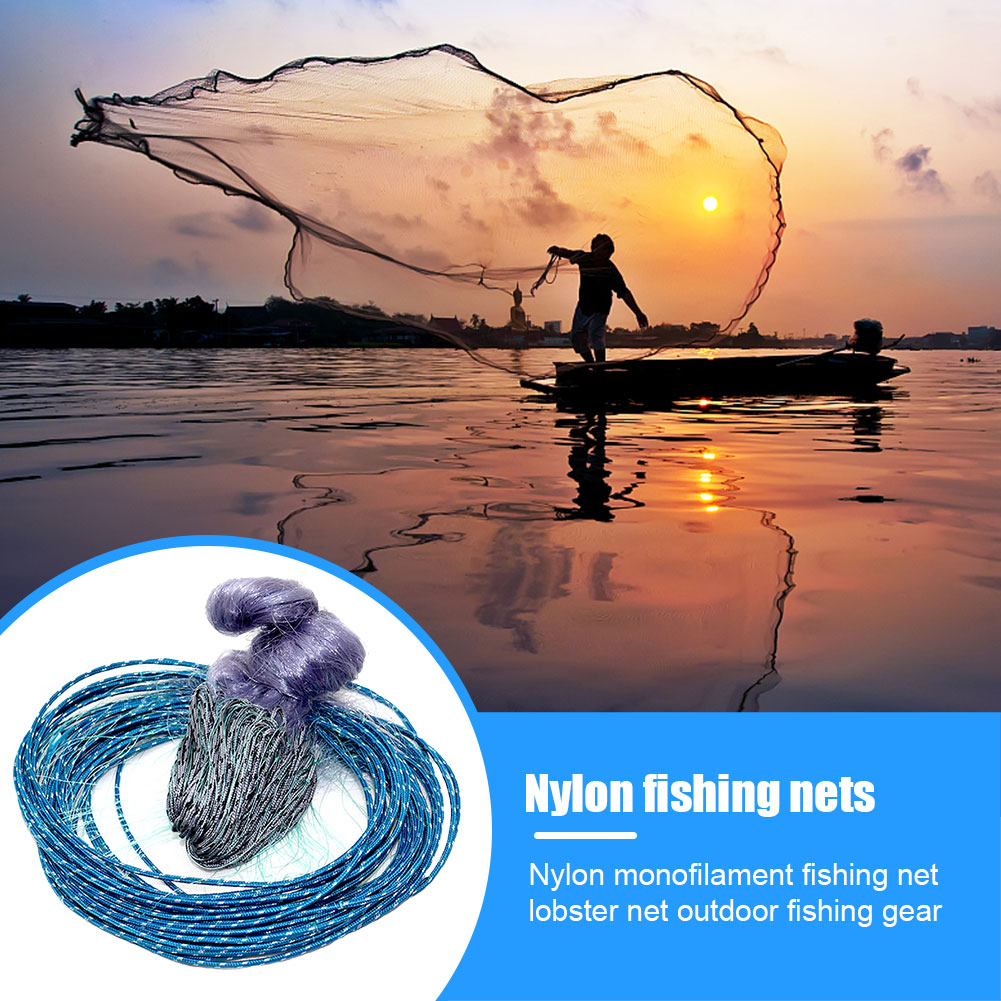 1.8x30m Monofilament Fishing Net Nylon Fish Network Outdoor Fishing Gear Tackle Tool Fishermen Fish Accessories