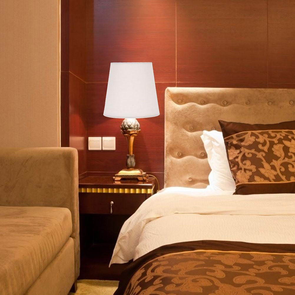 Stoffen lampenkap 2 stuks Lichtgewicht Eenvoudige structuur Ijzer Materiaal Bureau Tafel Vloerlampen Shades Vervangingshoes