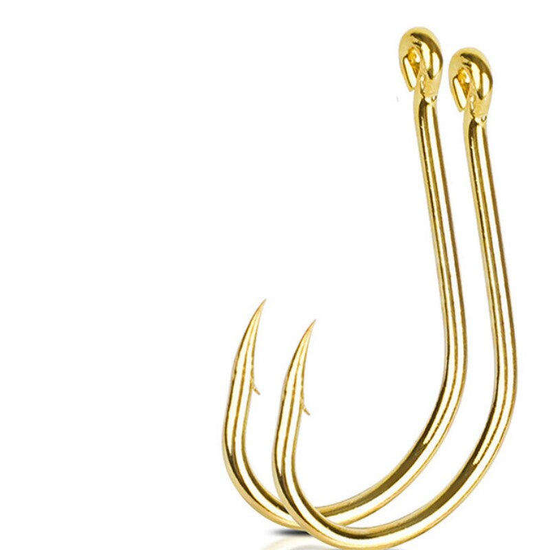 Set van 100 haken van koolstofstaal, enkele cirkelvishaak, vliegvishaak, springhaak, visnet, visgereedschap, accessoires