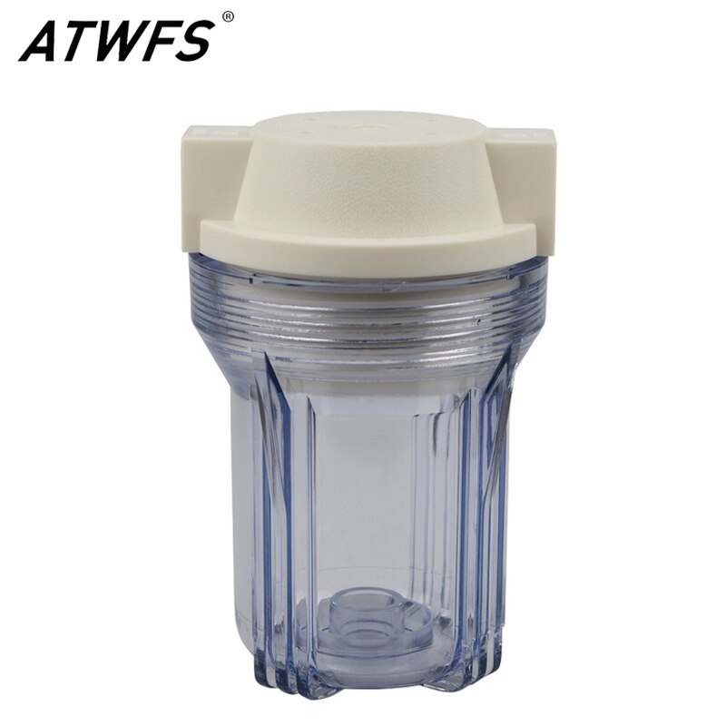 Atwfs Dikker 5 ''Water Filter Behuizing 1/2'' 1/4 ''Transparante Fles Water Filter Onderdelen Ro Systeem