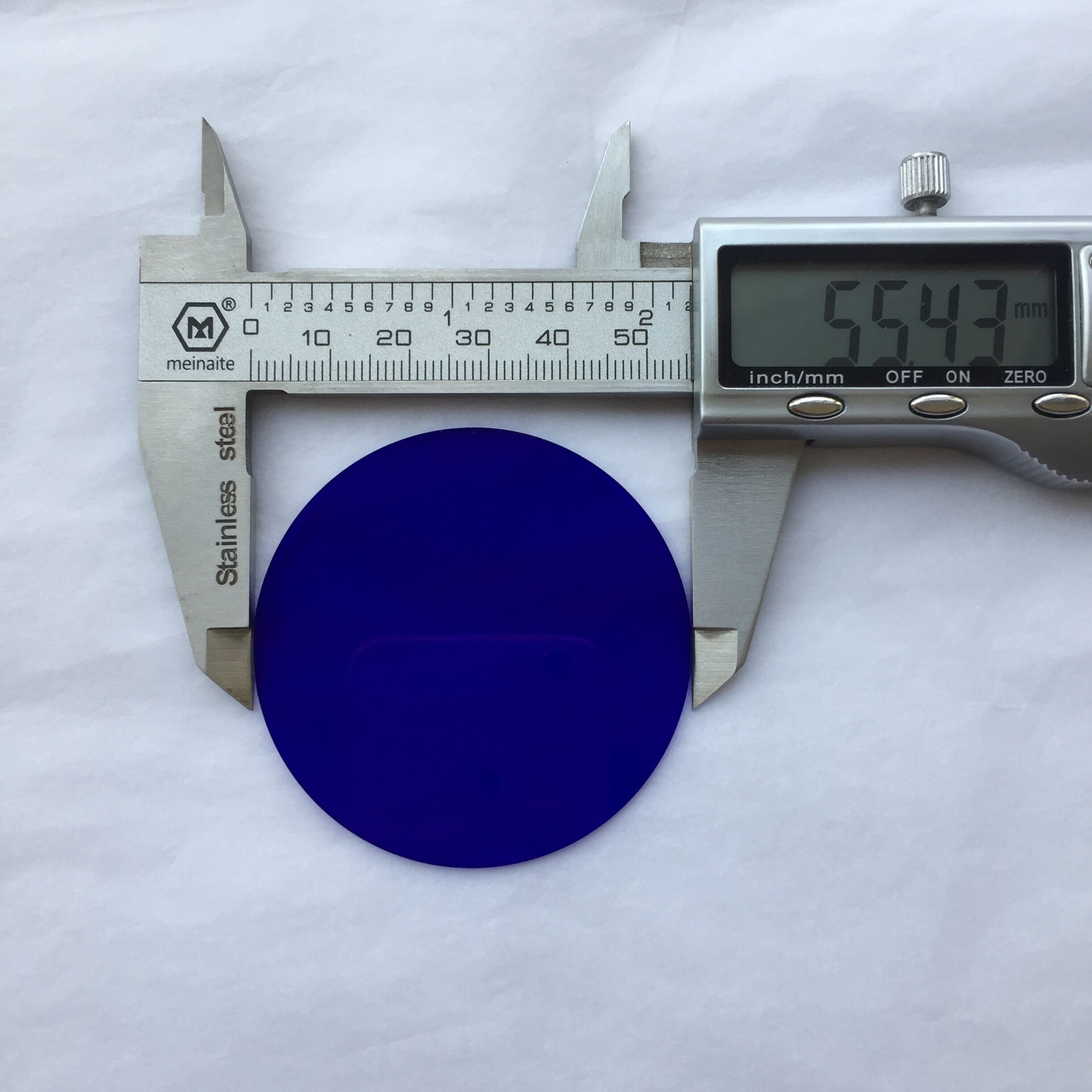 M58 UV IR Pass Camera Filter with ring ZB2 BG3 380nm Dual Bandpass Violet Blue GLass