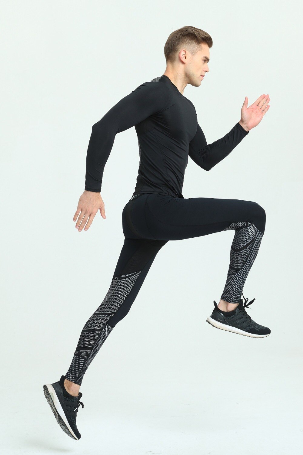 Compressie Mannen Running Tights Gym Basketbal Broek Mannen Sport Jogger Jogging Skinny Leggings Broek Sportkleding