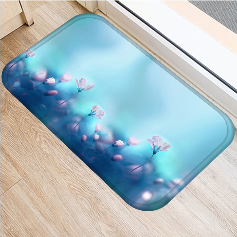 INS flower-paillasson antidérapant | Fleurs, sous vide, tapis de sol de cuisine, sol de bain, tapis d'entrée à la maison, tapis de prière pour enfants 40x60cm DD0026: 3