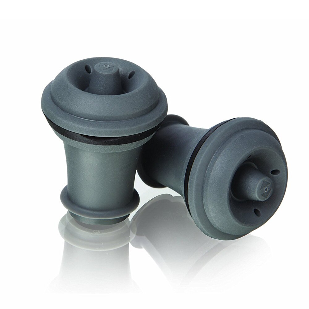 6 stuks rubberen vacuüm wijnfles beschermer plug stop pomp stop knop stoppers 10.4