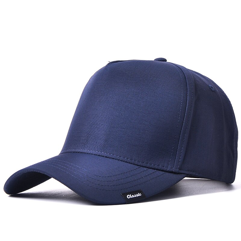 Mannen Baseball Cap Big Head Oversize Hoed Sneldrogende Cap Volwassen Grote Size Zon Cap Outdoor Wandelen Vissen hoed 56-60Cm 61-68Cm: polyester navy blue / 56-60cm